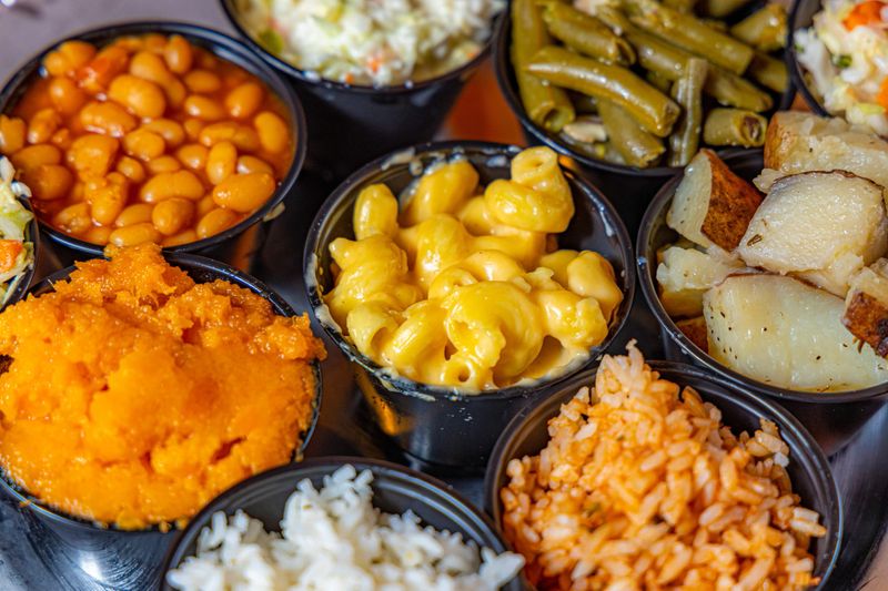 A variety of food items are displayed in an appetizing way.