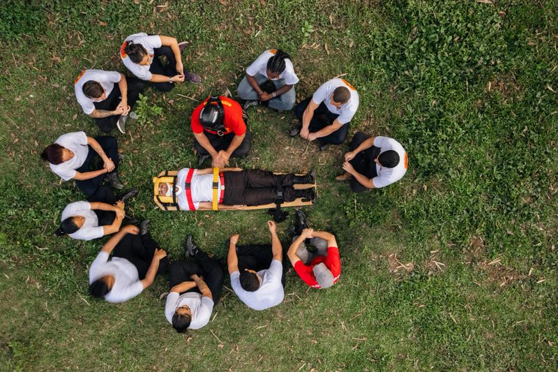 A day in the life of aspiring rescue firefighters in hands-on training in Brazil