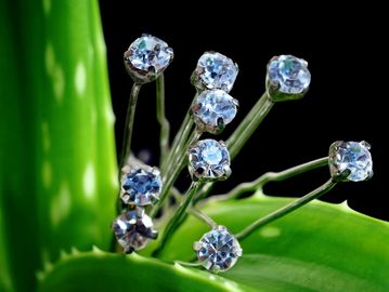 Swarovski Crystal coloured bling pins
