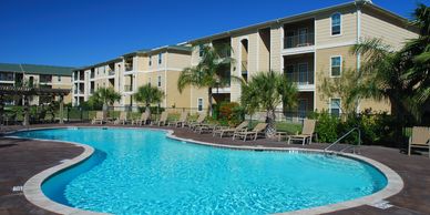 apartment complex pool