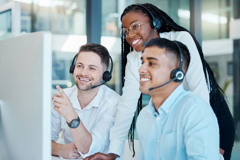 Customer service, call center or telemarketing team