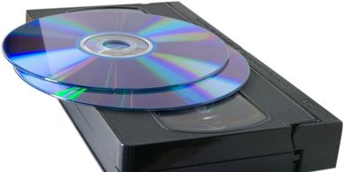 Picture of VHS and DVD media conversion to digital files