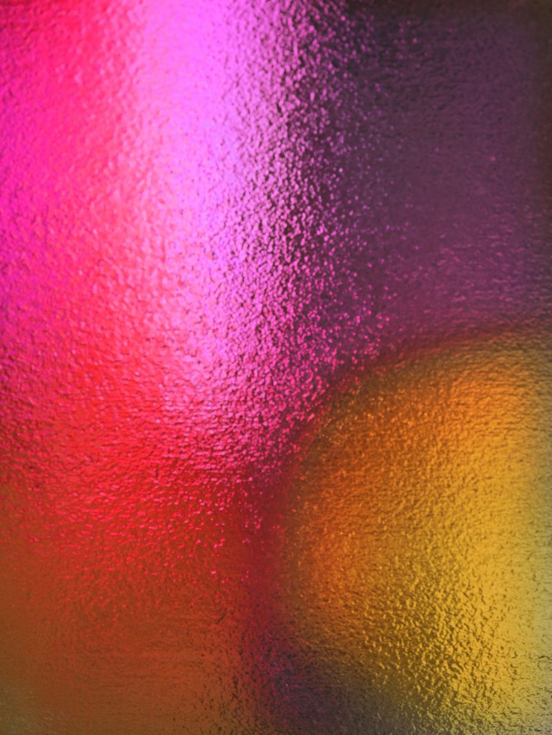 Textured reeded glass, multicolored bright futuristic background, template for design