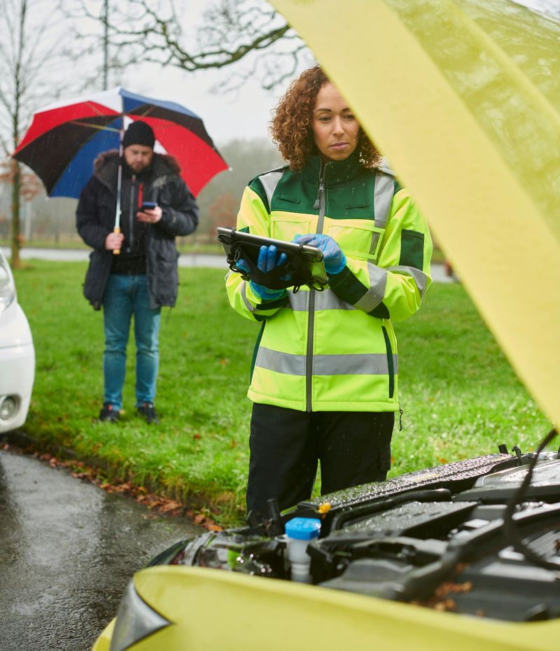 female mechanic roadside assistance