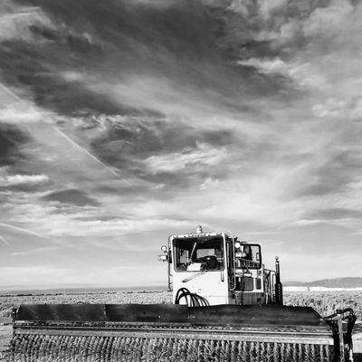 Construction machinery in a worksite.