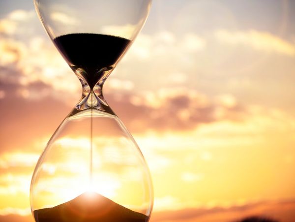 Sand timer representing session length and frequency of Autism and ADHD informed counselling 