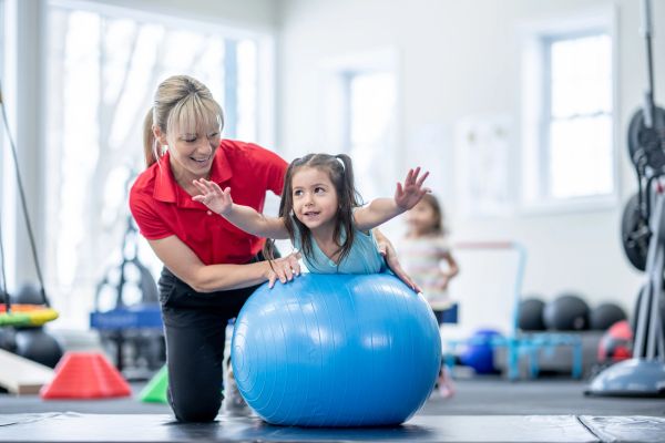 Occupational Therapist with female child as a client 