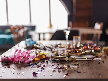 Tidy and clean after entertaining 