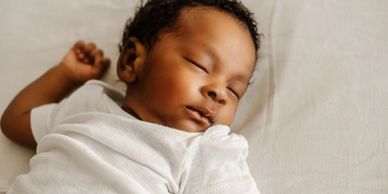 Sleeping newborn baby