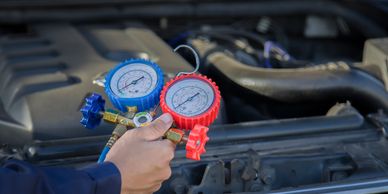 AC and cooling system diagnostic service at Busy Boots Automotive in Las Vegas. 