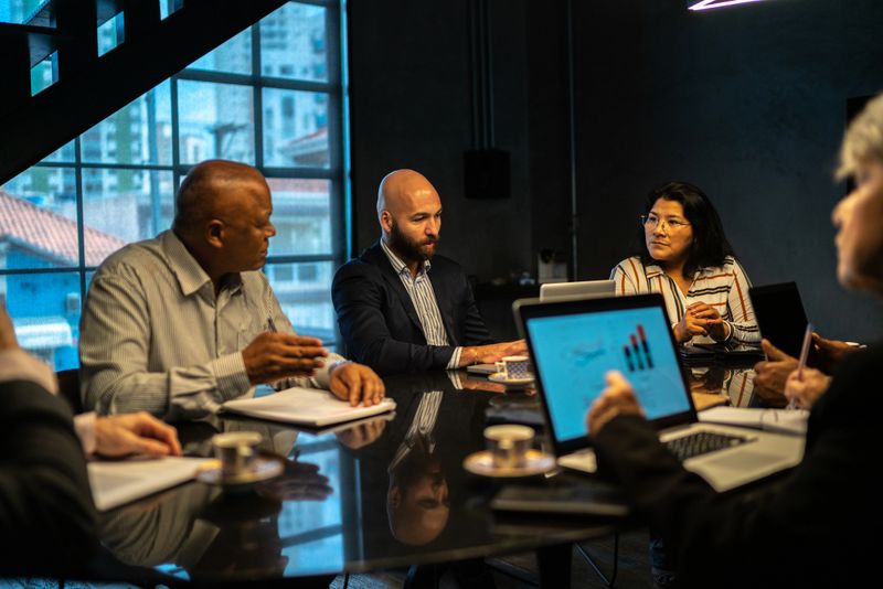 Business people in a meeting at the office
