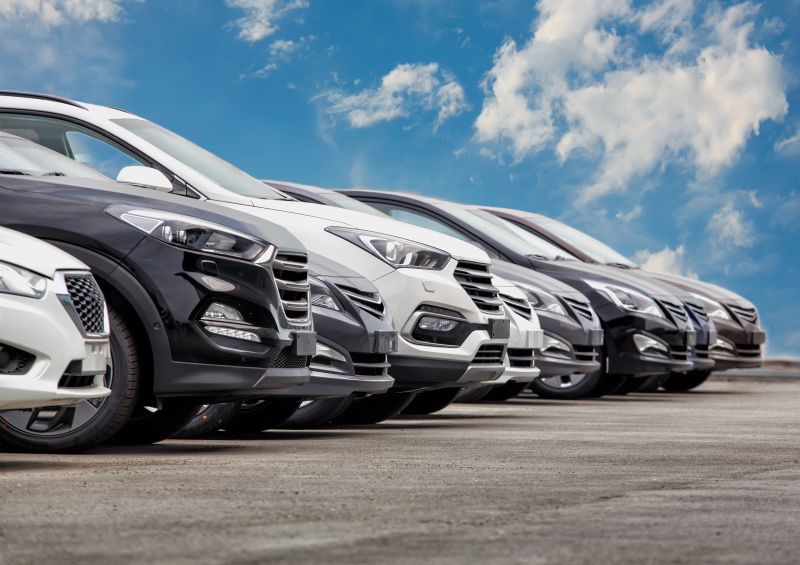 A showcase of imported cars available for sale at Atlas Storage in Czechia.
