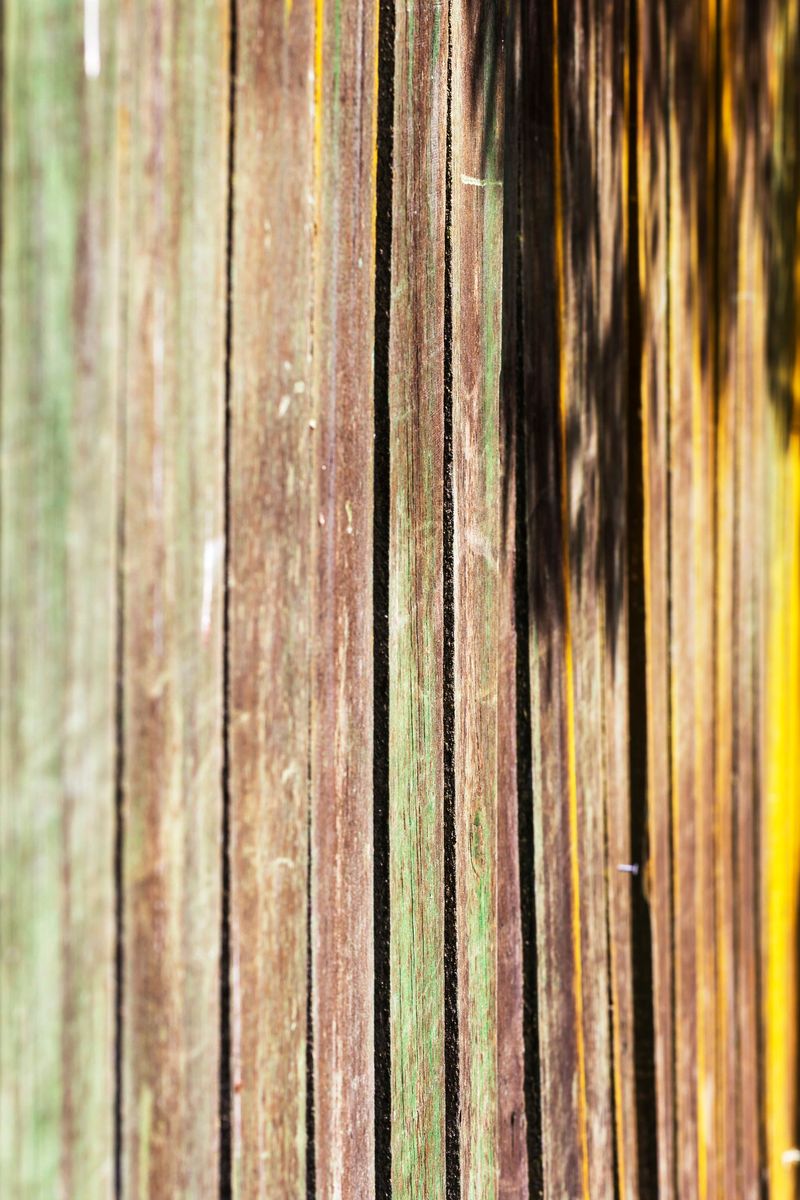 Wooden fence with natural texture and pattern