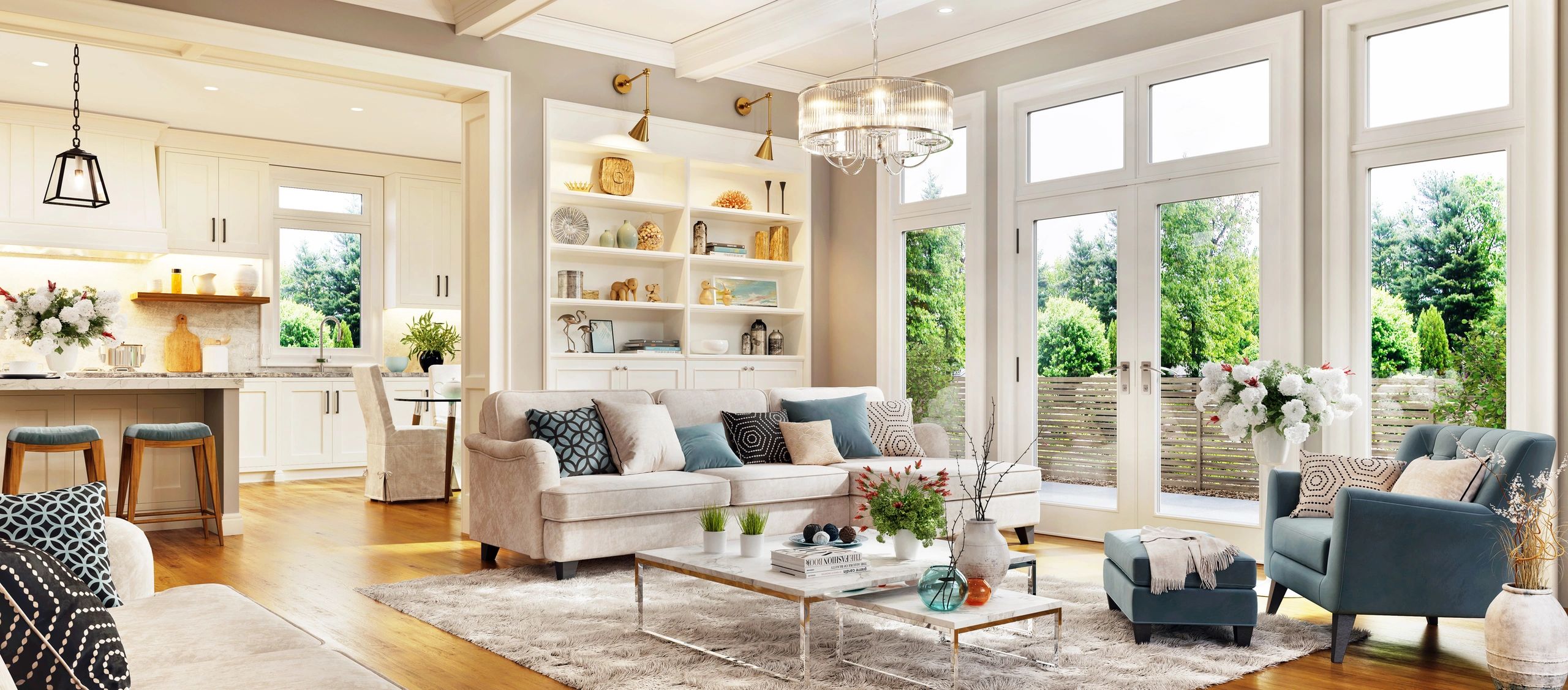 Professionally staged Denver home