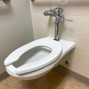 Repairing a Commercial Toilet.