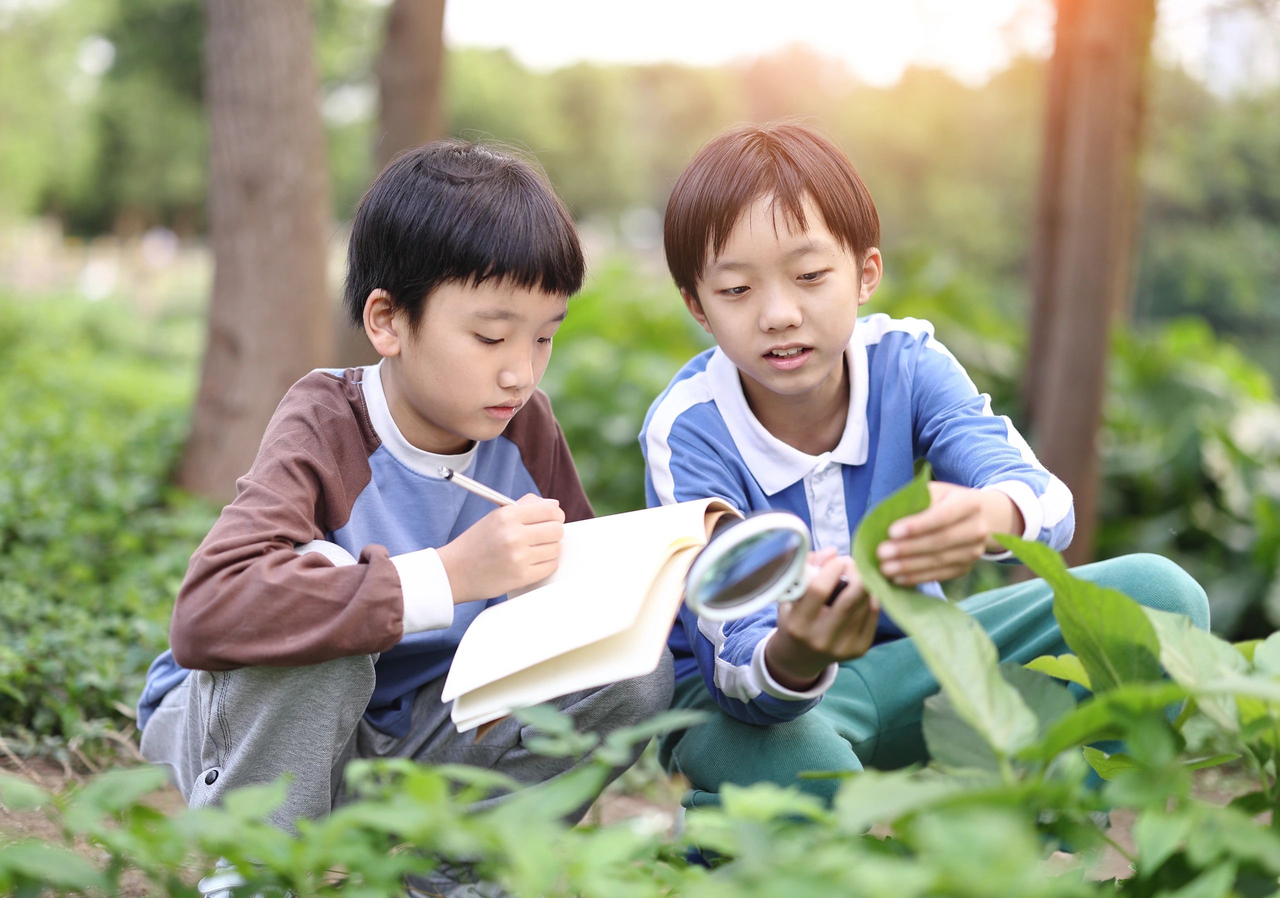 Children engaging in educational activities in a vibrant learning space.