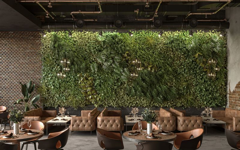 Vertical Green Wall in modern interior design