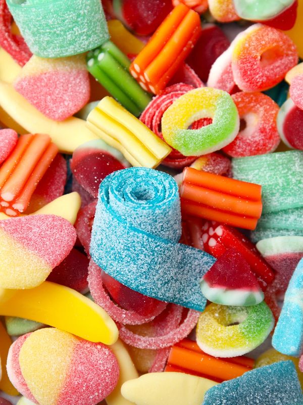 a photo of different lollies.
