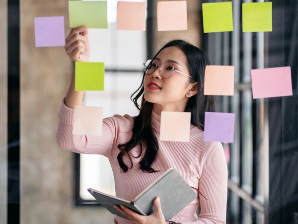 Group of People discussing on Subject.
