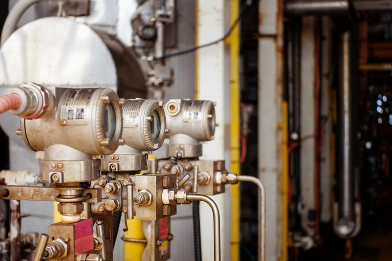 Pressure transmitter, and temperature transmitter for measurement and monitor data of oil and gas process.