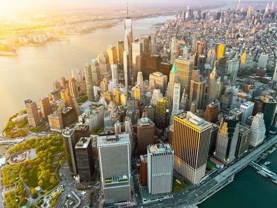 Group of buildings in NYC