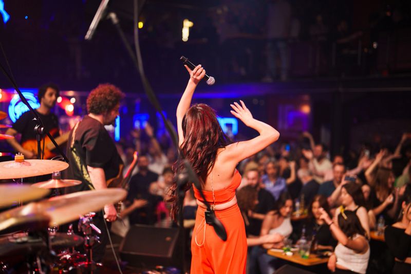 Music Band on Stage with Audience