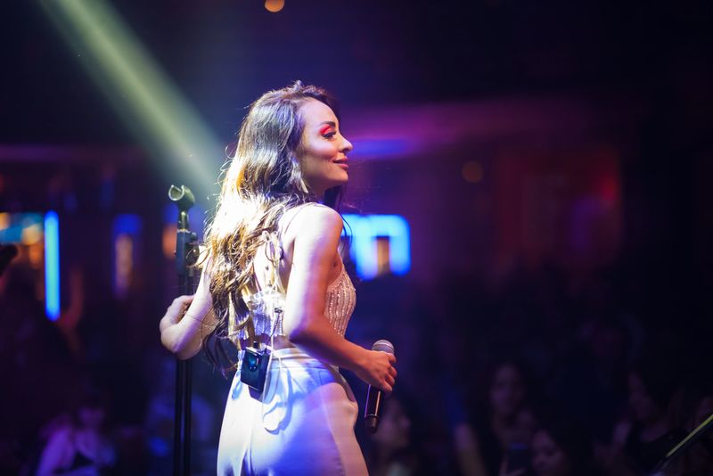 Music Band on Stage with Audience