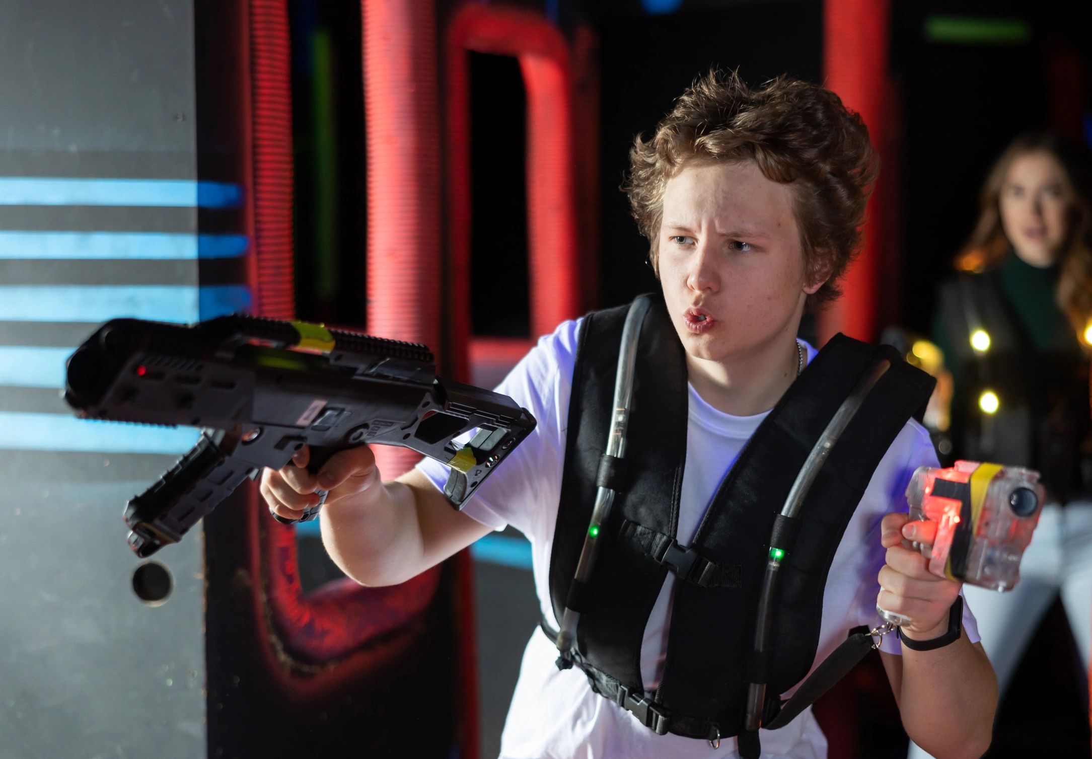 Exciting laser battles await!