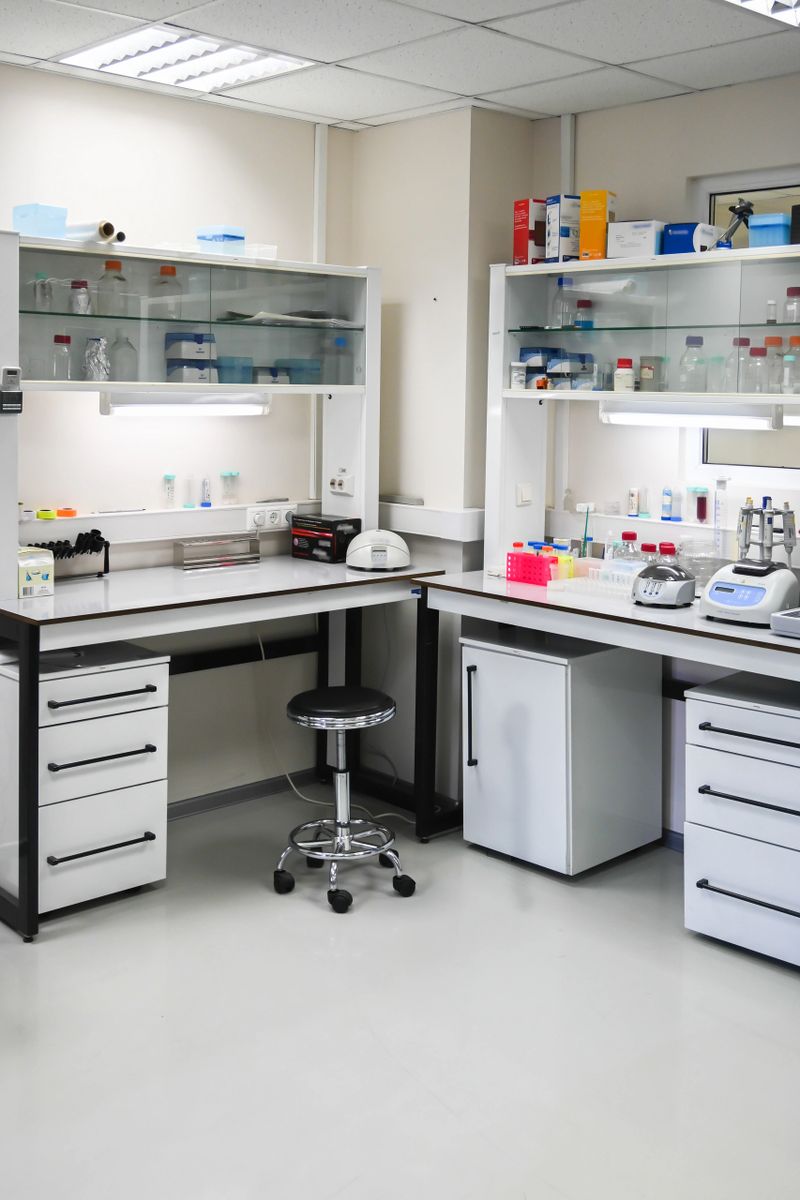 Laboratory of Biological Research. The interior of a modern scientific laboratory.
