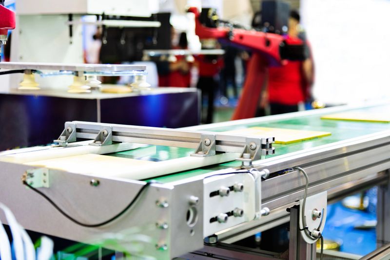 Robotic arm for picking in factory.