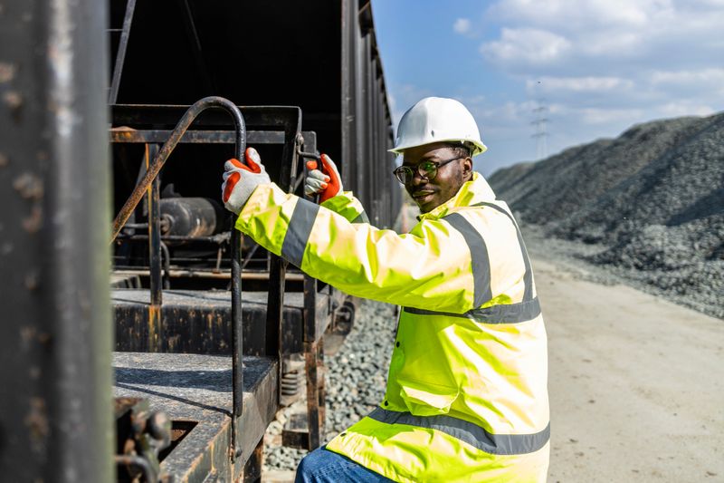 Industrial transportation of goods and construction material.