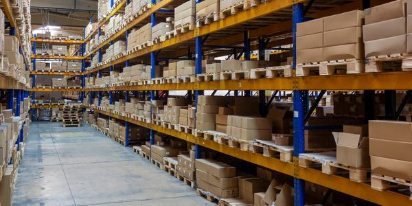 auto parts warehouse shelves