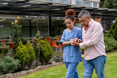 Veteran receiving compassionate in-home care.