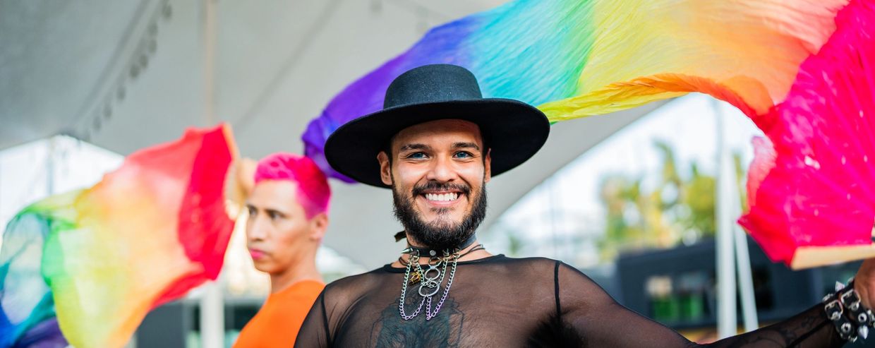 LGBTQ+ community celebrating together.