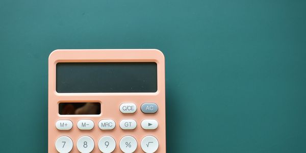 A photo showing a calculator