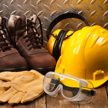 Equipo indispensable de seguridad Botas, Casco, lentes y guantes