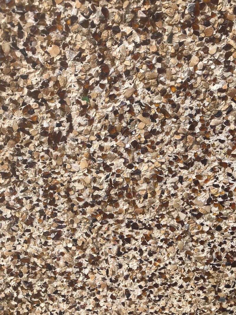 texture of a coating of small stones
