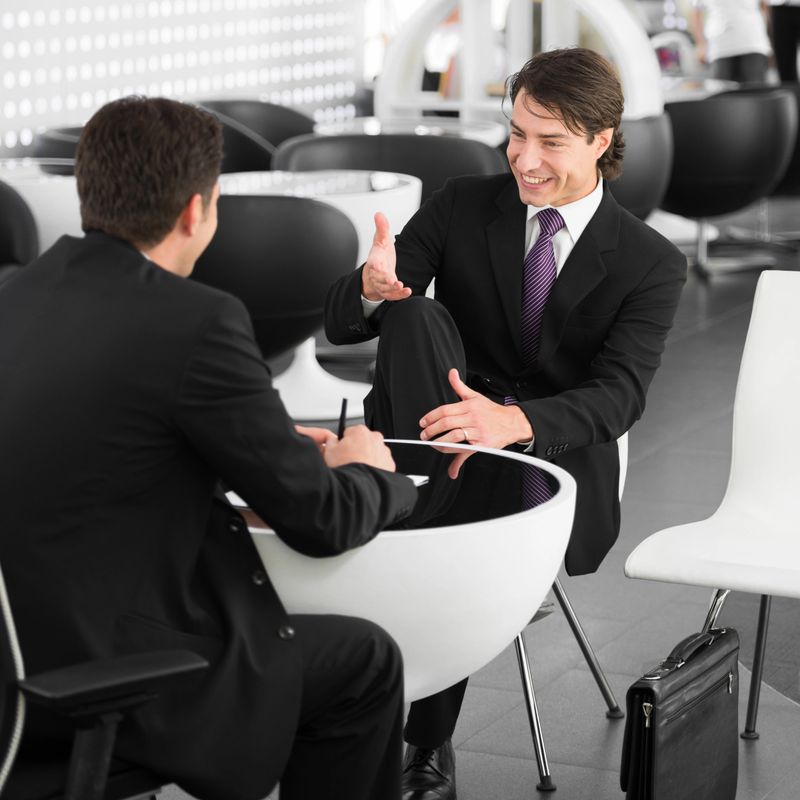Financial Advisor Talking With His Client
