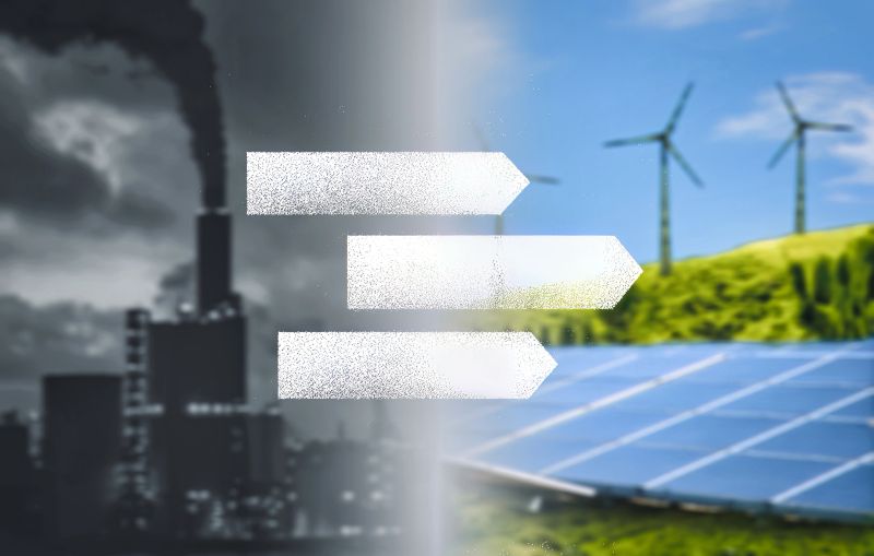 energy transition from fossil fuel to green energy