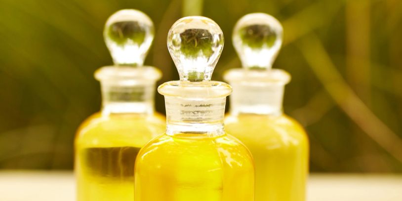 Assorted natural oils for radiant skin