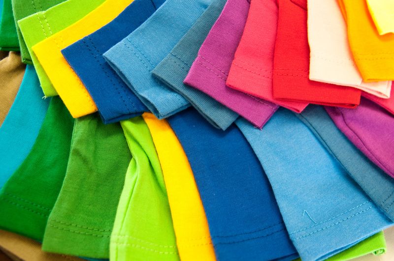 selection of multicolored shirts