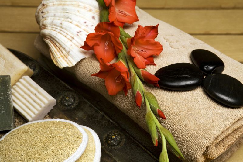 Arrangement of the health spa equipments