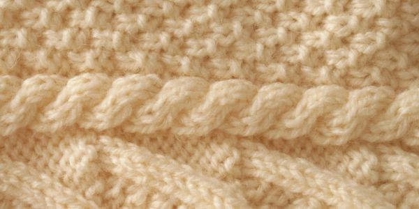 Stunning Shetland and silk hand spun wool gives perfect stitch definition 