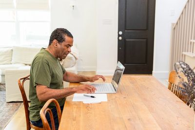 An image of a military veteran getting started with his VA claim and reviewing his nexus letter