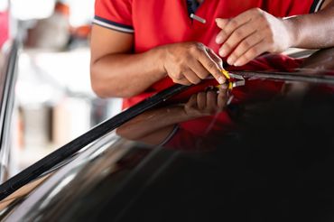 Windshield replacement, new VIN sticker