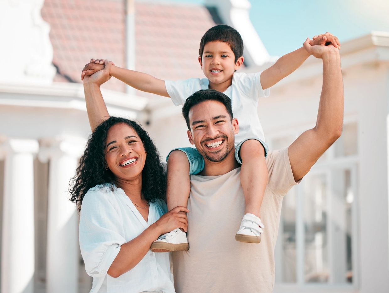 Family bouncing back from financial hardships and bad credit now building generational wealth.