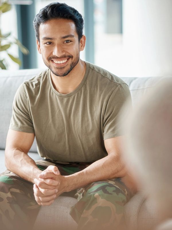 military, male, counseling, support, calm therapy, professional