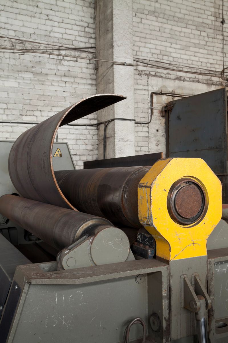 Old machine. Metal industrial machines and tools