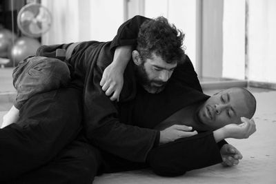 Adults Practicing Jiu Jitsu