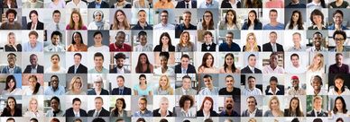 Collage of diverse professional headshots.